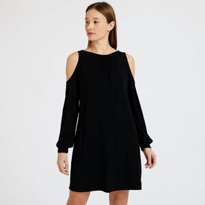 *Beige by Eci Black Cold Shoulder Dress